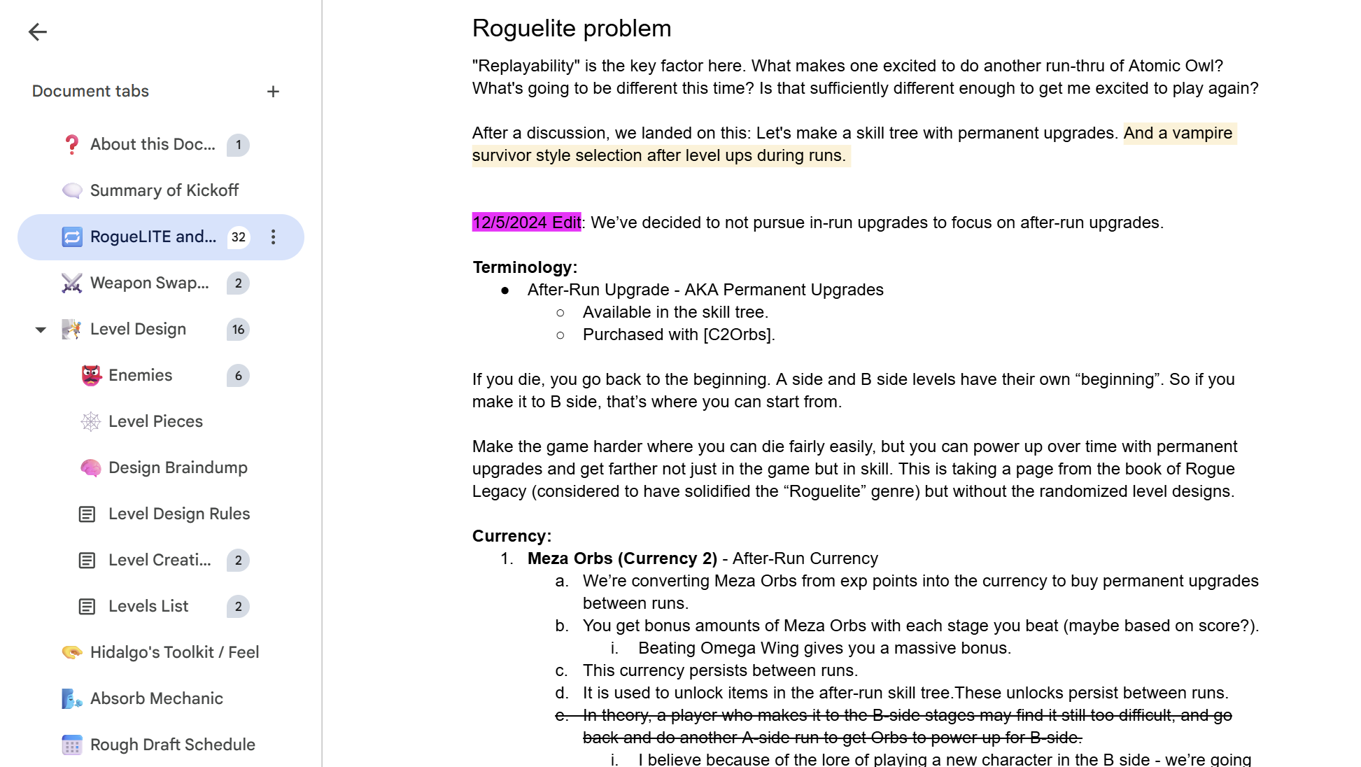 Snapshot from the GDD