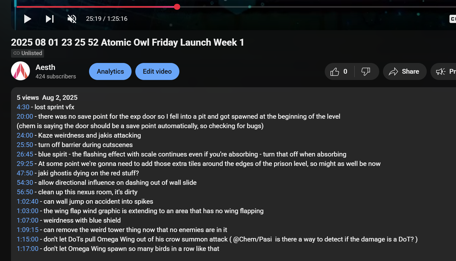 QA Video - Atomic Owl Friday Launch Week 1